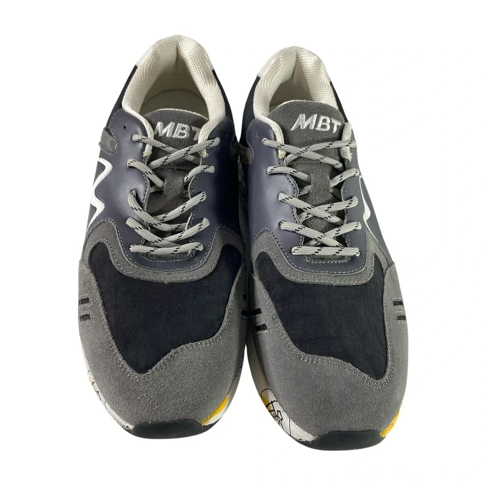 MBT Walking Shoes Mens Size 8.5 EU 42 Black Gray Rocker Sole Barefoot 702884-03N